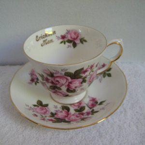 Queen Anne bone china teacup & saucer